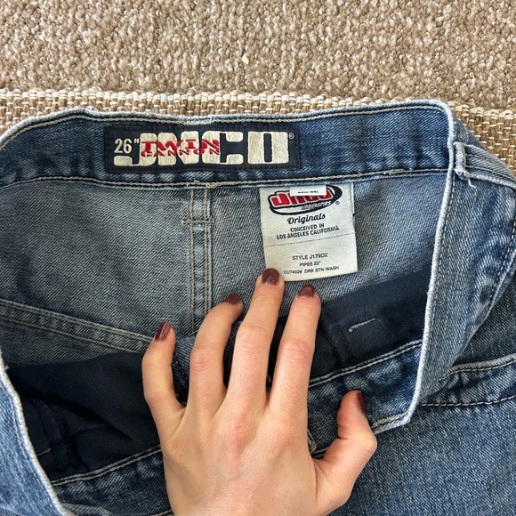 JNCO Blue Denim Jeans with Logo Detail - Picture 4 of 9